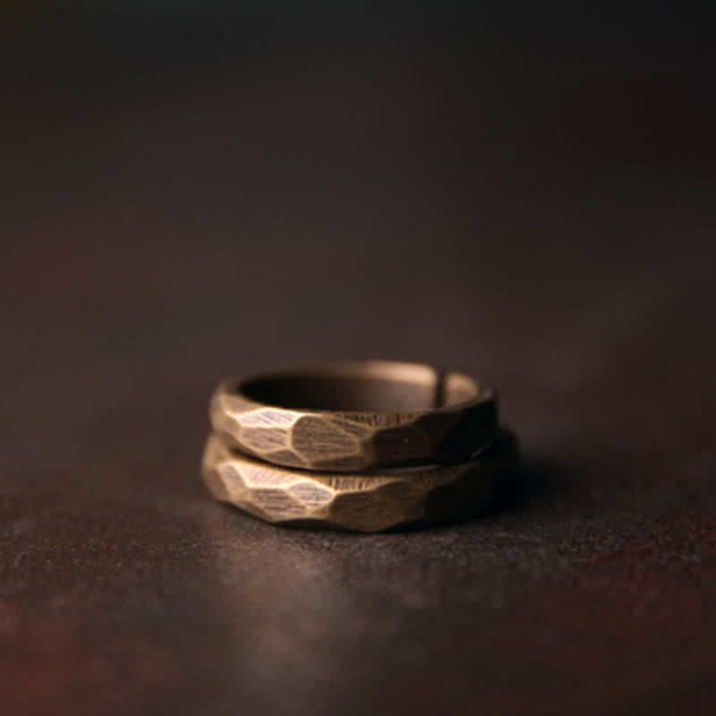 Bague de richesse en cuivre pour la guérison spirituelle et l'abondance