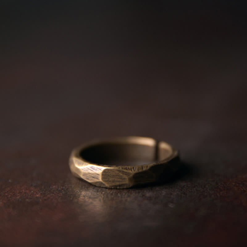 Bague de richesse en cuivre pour la guérison spirituelle et l'abondance