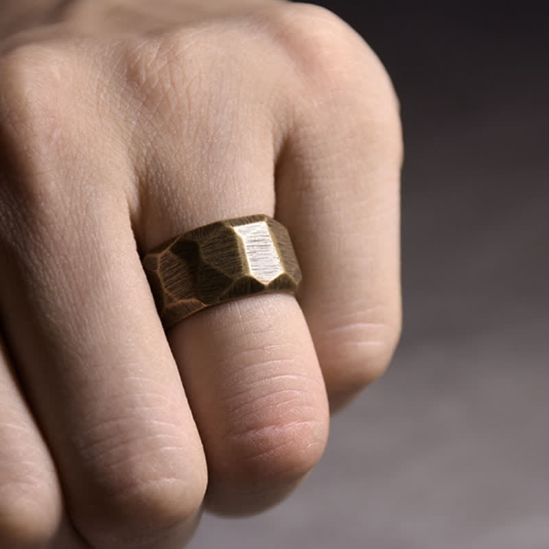 Bague de richesse en cuivre pour la guérison spirituelle et l'abondance