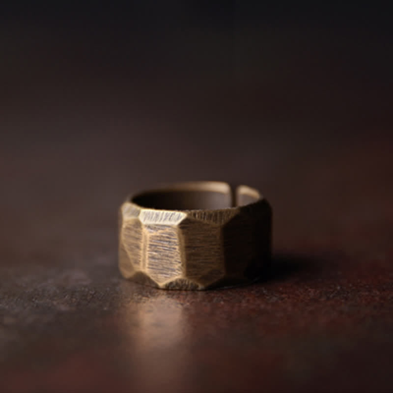 Bague de richesse en cuivre pour la guérison spirituelle et l'abondance