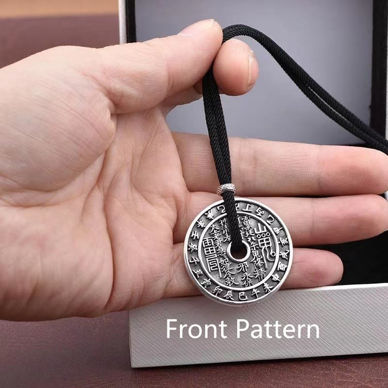 Pendentif Yin Yang en cuivre | Les fantômes des montagnes dépensent de l'argent