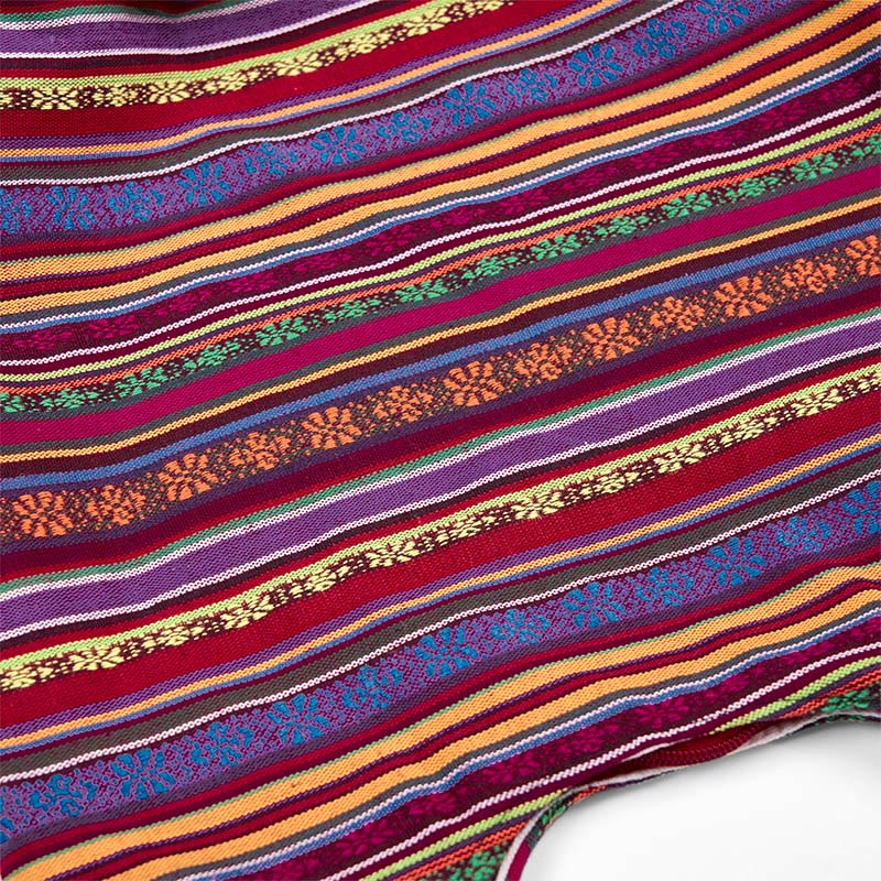 Sac bandoulière en coton à rayures | Sac de yoga résistant