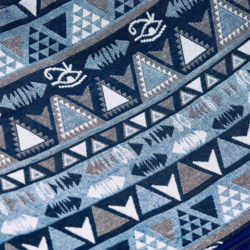 Sac bandoulière à rayures en coton pour tapis de yoga