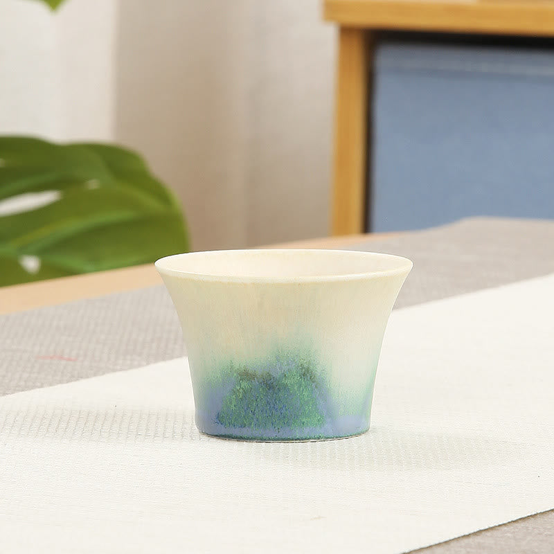 Tasse à thé Kung Fu créative en céramique verte 140 ml