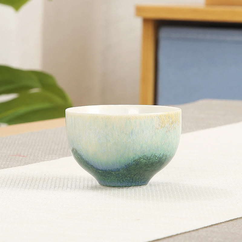 Tasse à thé Kung Fu créative en céramique verte 140 ml