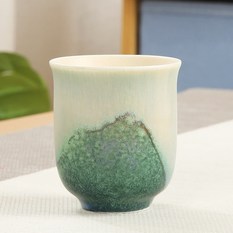 Tasse à thé Kung Fu créative en céramique verte 140 ml