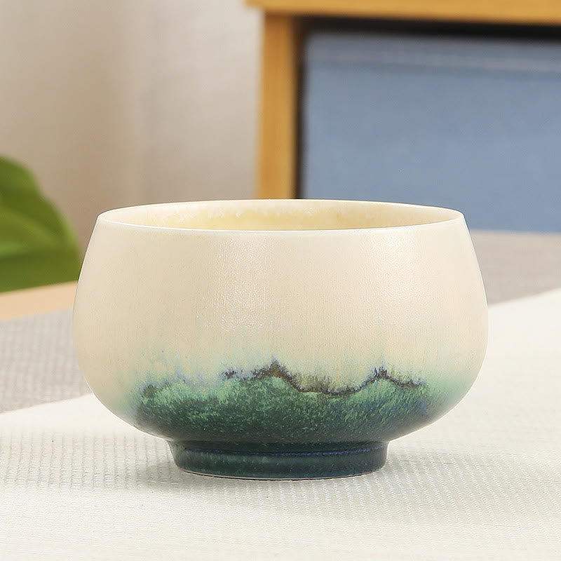 Tasse à thé Kung Fu créative en céramique verte 140 ml