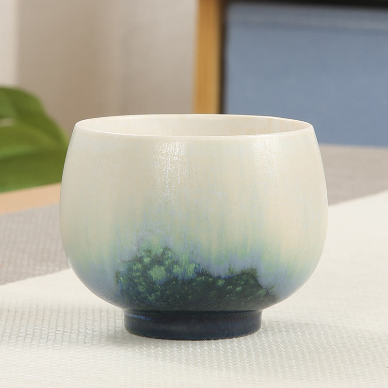 Tasse à thé Kung Fu créative en céramique verte 140 ml