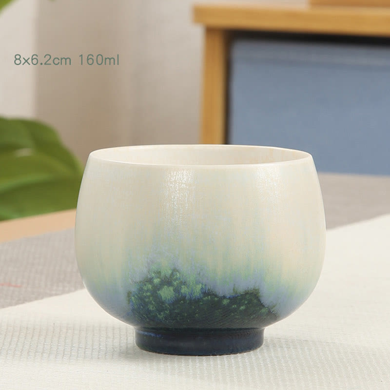 Tasse à thé Kung Fu créative en céramique verte 140 ml
