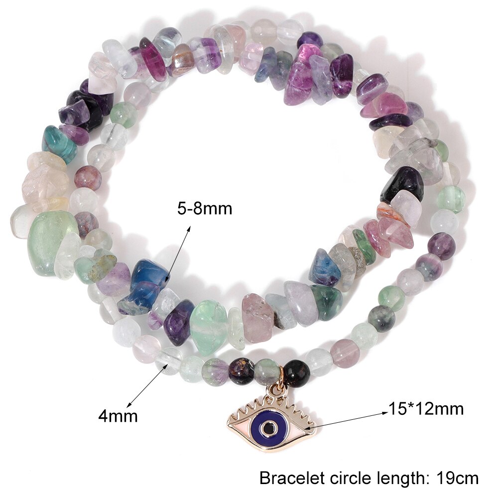 Bracelets en cristal contre le mauvais œil pour la protection