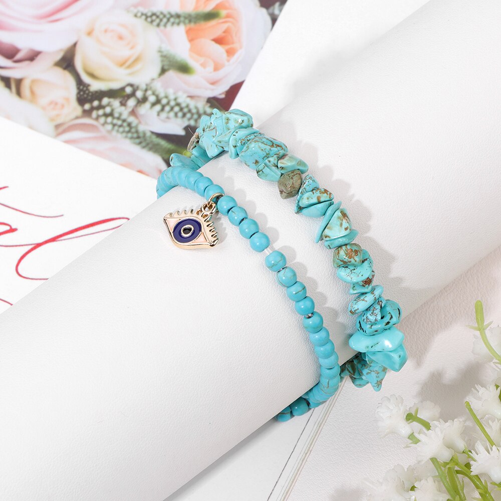 Bracelets en cristal contre le mauvais œil pour la protection