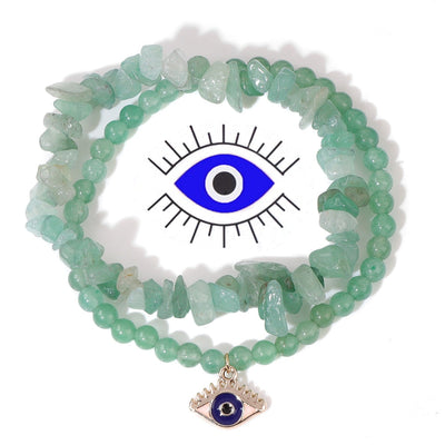 Bracelets en cristal contre le mauvais œil pour la protection