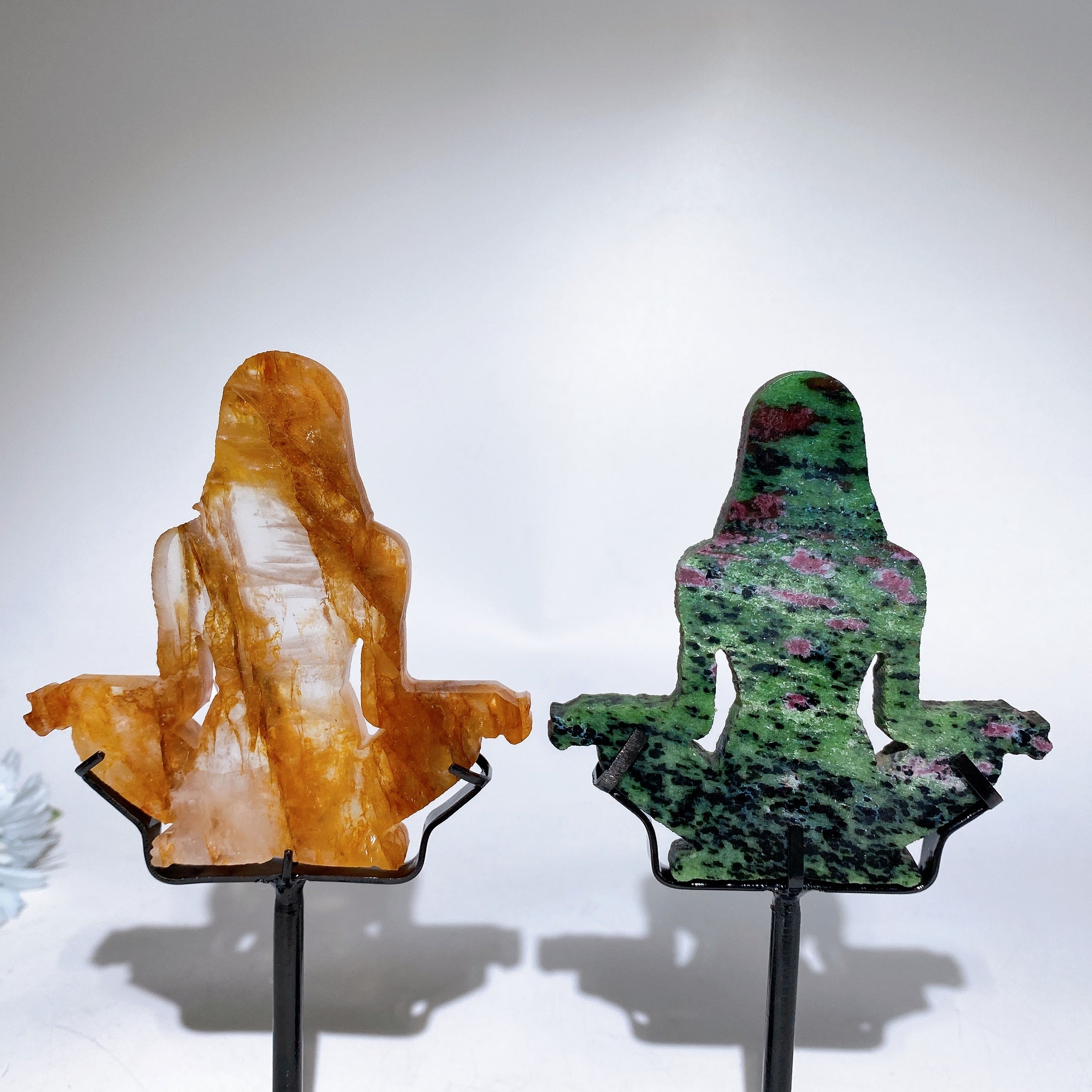 Crystal Goddess Carving with Stand 9.5cm Healing Figurine