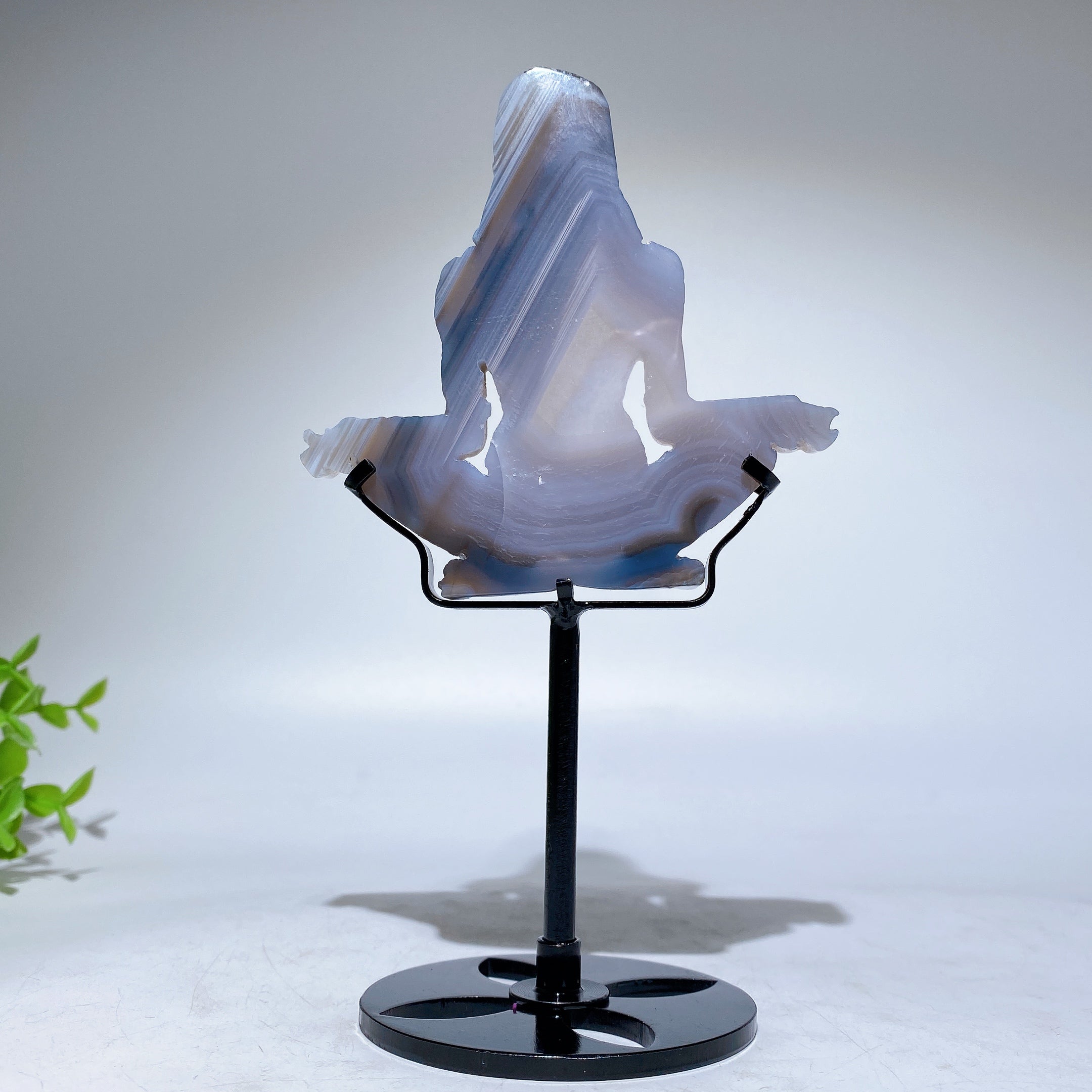 Crystal Goddess Fire Quartz Figurine with Stand 3.8in