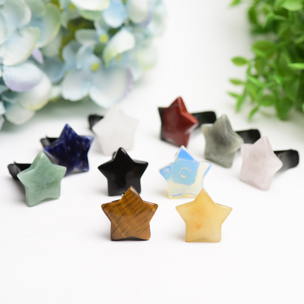 Crystal Star Healing Clip for Car Vent | Assorted Crystals