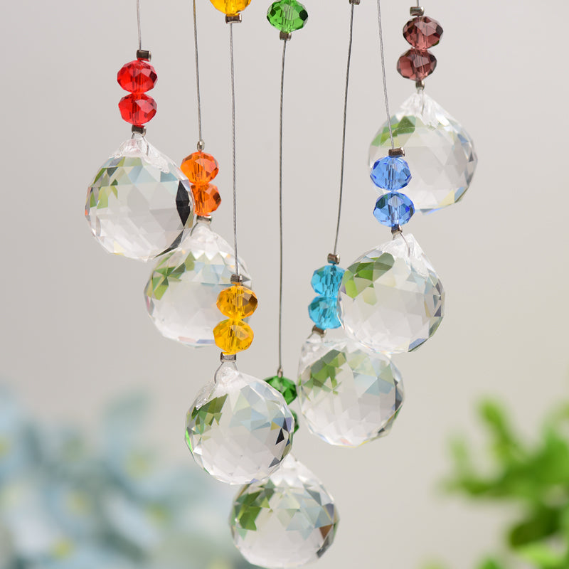Crystal Tree Suncatcher with Life Tree Crystal Ornament