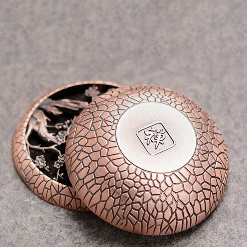 Ceramic Incense Burner with Chrysanthemum Pattern for Peaceful Meditation