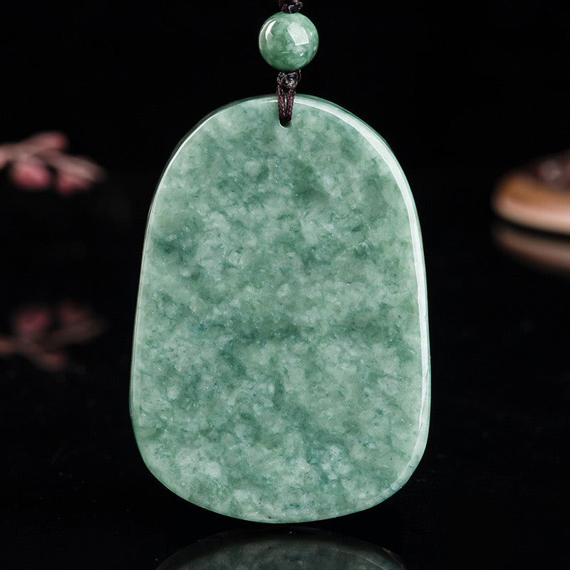 Handmade Jade Dragon Prosperity Necklace 6mm Beads