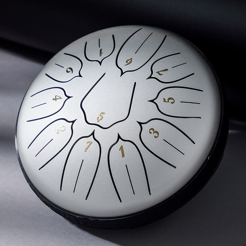 Kit de méditation Lotus de 6 pouces à 11 notes en acier