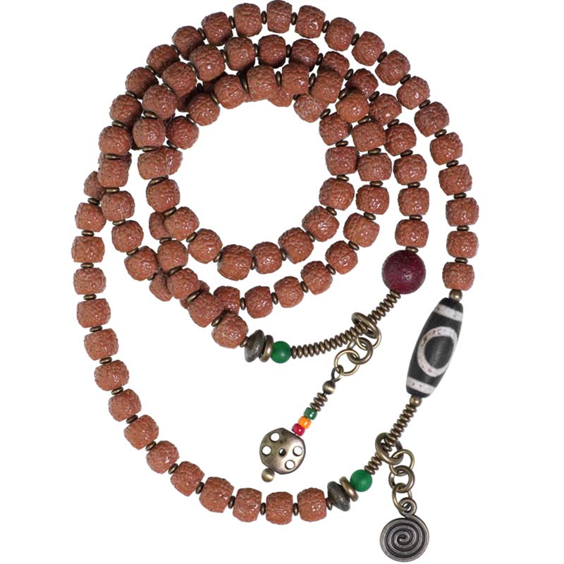 108 Bodhi Seed Mala Bracelet for Luck & Protection Unisex