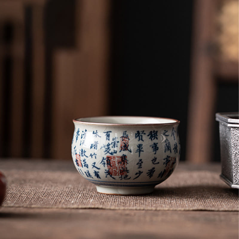 Lotus Ceramic Tea Cup 150ml for Traditional Tea Rituals
