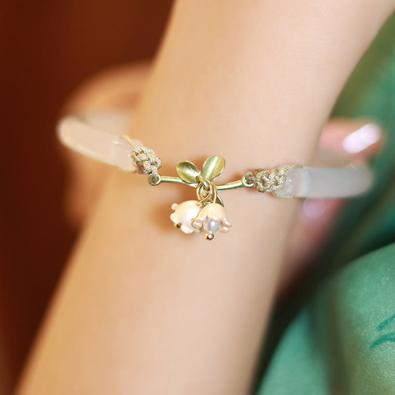 Lily of the Valley Spiritual Strength Bracelet Bangle