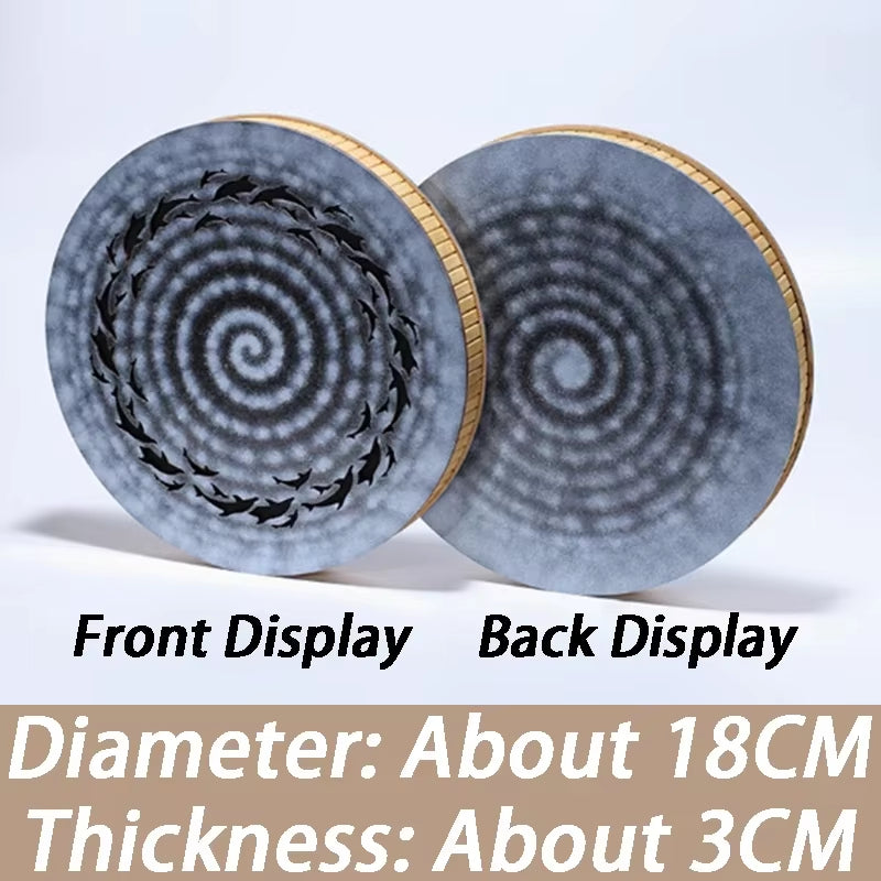 18CM Rainmaker Shaker Onomatopoeic Stream Drum Sound Healing Therapy Orff Instruments Meditation Yoga Rainmaker Shakers