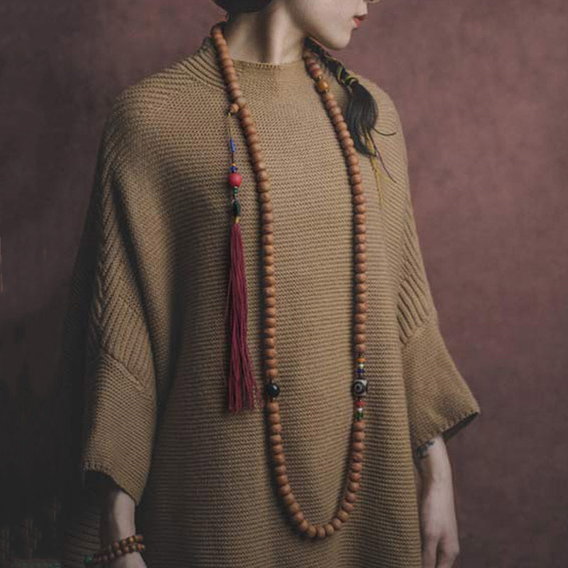 108 Beads Bodhi Seed Dzi Peace Mala Bracelet