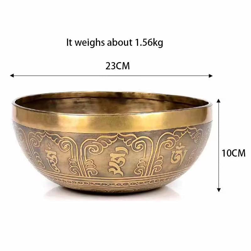 Handmade Nepal Singing Bowl Meditation Yoga Accessories Buddhist Tibetan Singing Bowls Sound Healing Percussion Instruments