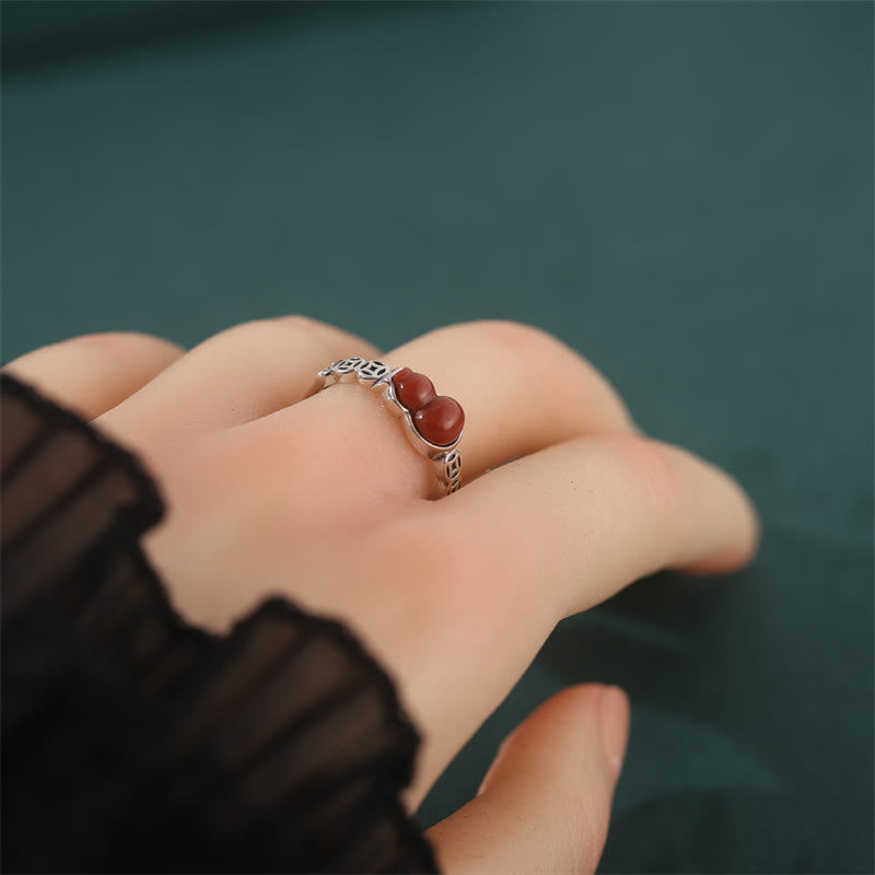 925 Sterling Silver Red Agate Ring for Self-Acceptance