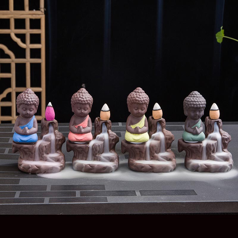Ceramic Backflow Incense Burner Fountain - Decorative Smoke