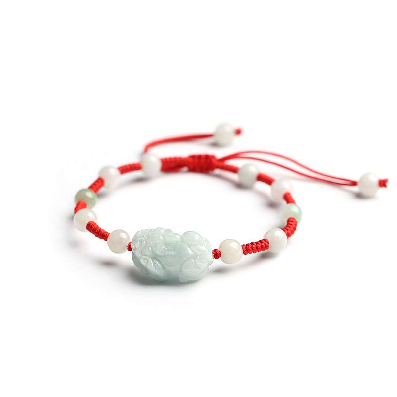 Natural Jade PiXiu Luck Bracelet | 6mm Beads | Protection & Prosperity