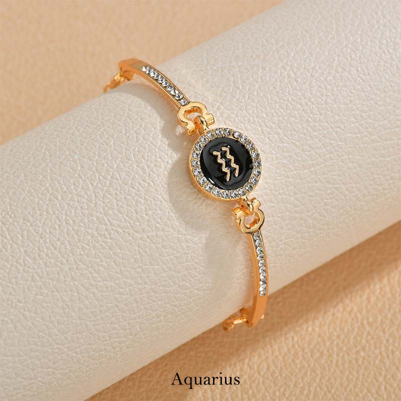 Copper Zodiac Bracelet | Adjustable 12 Constellations Chain