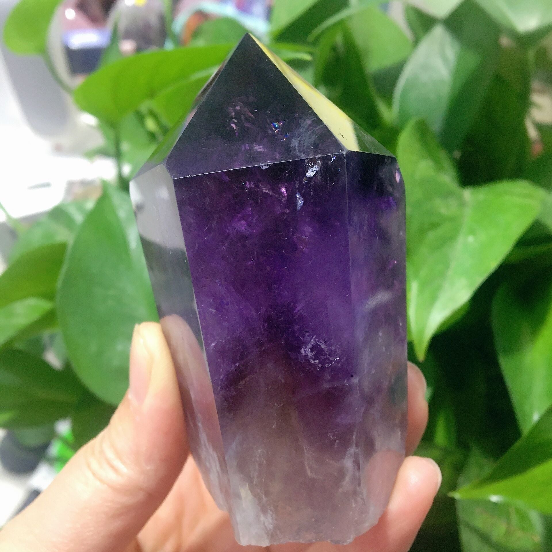 Dark Purple Amethyst Point 3.4in Healing Crystal
