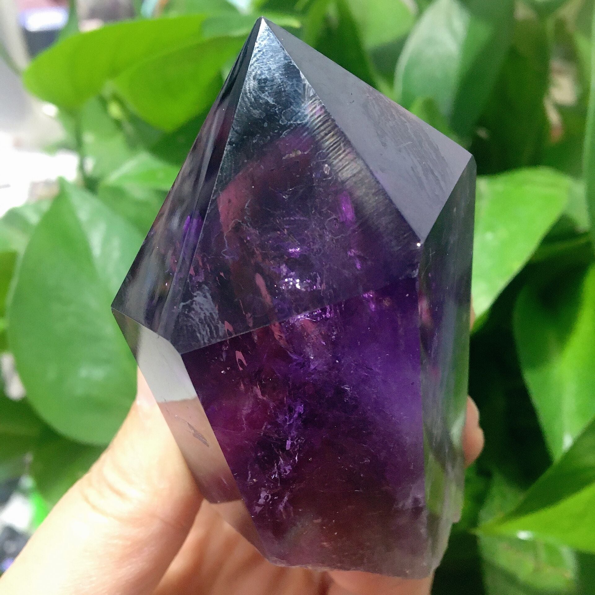 Dark Purple Amethyst Point 3.4in Healing Crystal