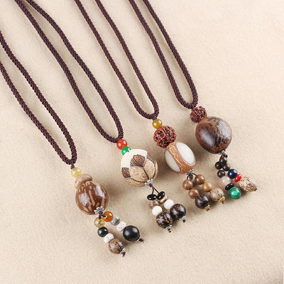 Bodhi Seed Lotus Wisdom Necklace for Harmony & Enlightenment