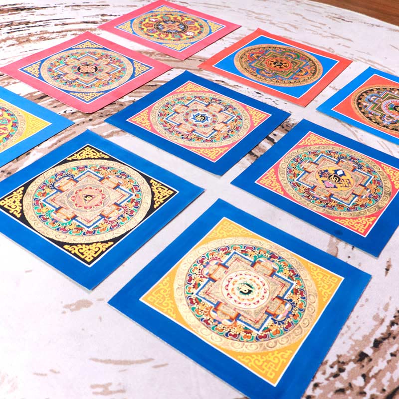 26cm Tibetan Handmade Thangka Painting | Meditation Blessing Art