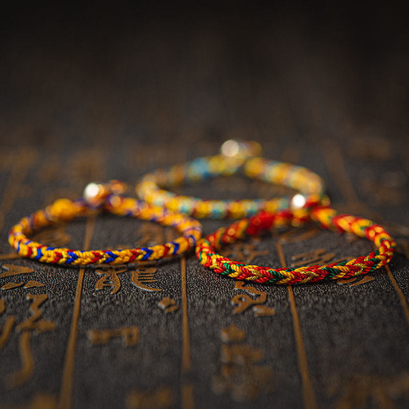 Unisex Red String Bracelet with 925 Silver Protection Buckle