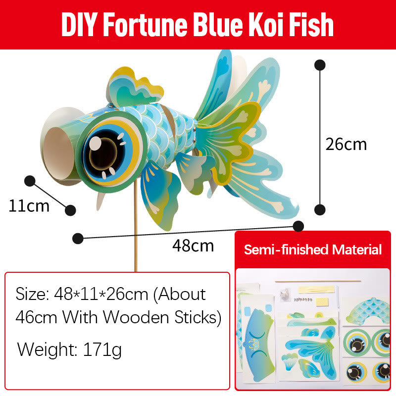 Lanterne en papier poisson koï porte-bonheur DIY | Décoration de la mi-automne