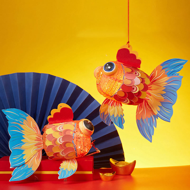 Lanterne en papier porte-bonheur en forme de poisson koï à faire soi-même | Décoration zen