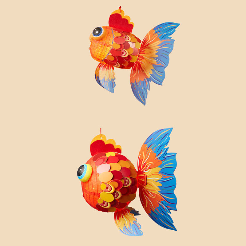 Lanterne en papier porte-bonheur en forme de poisson koï à faire soi-même | Décoration zen