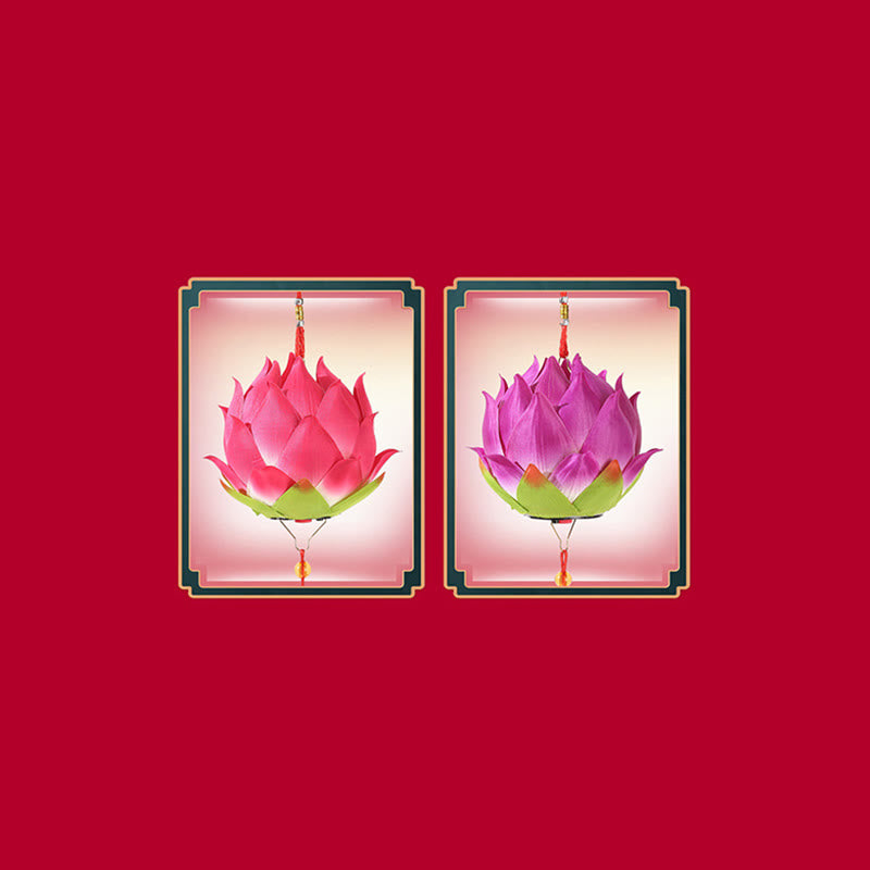 Lanterne dragon en forme de fleur de lotus à faire soi-même | Décoration spirituelle pour la maison