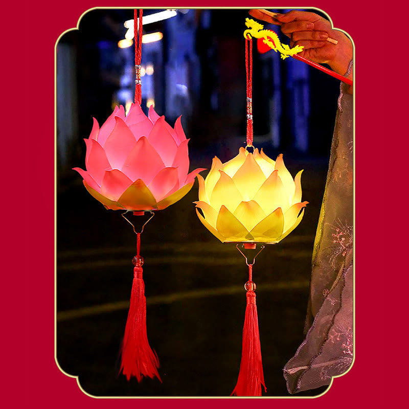 Lanterne dragon en forme de fleur de lotus à faire soi-même | Décoration spirituelle pour la maison