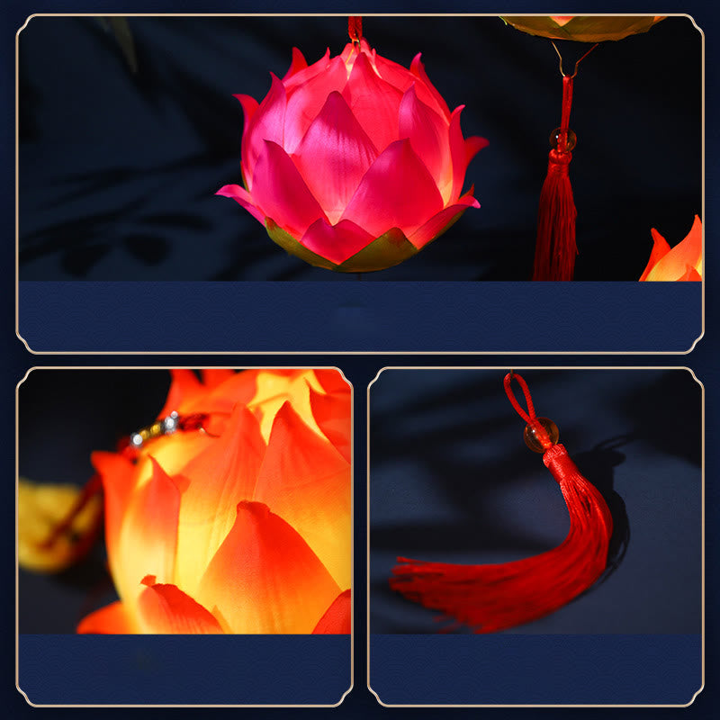 Lanterne dragon en forme de fleur de lotus à faire soi-même | Décoration spirituelle pour la maison