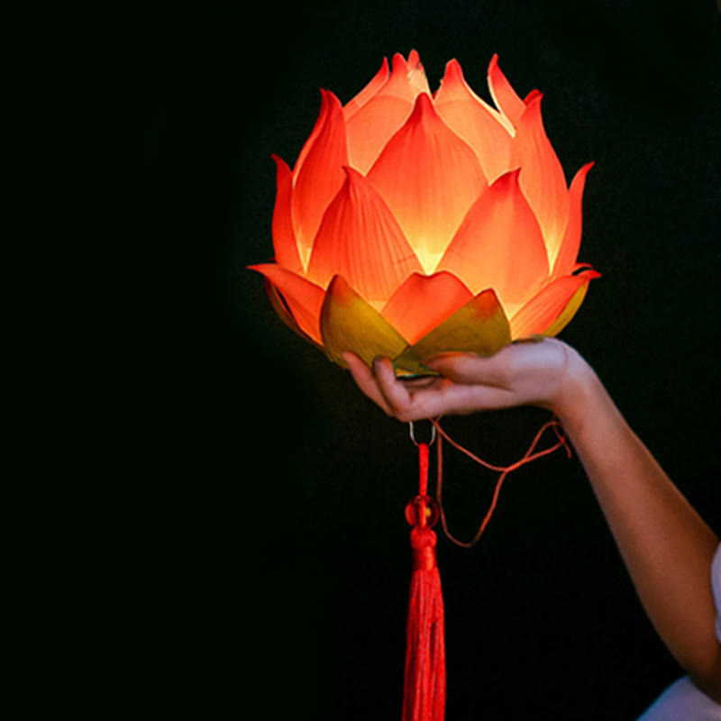 Lanterne dragon en forme de fleur de lotus à faire soi-même | Décoration spirituelle pour la maison