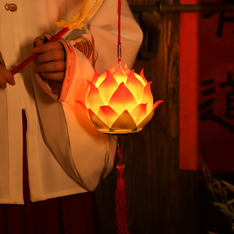 Lanterne dragon en forme de fleur de lotus à faire soi-même | Décoration spirituelle pour la maison