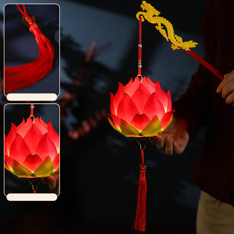 Lanterne dragon en forme de fleur de lotus à faire soi-même | Décoration spirituelle pour la maison