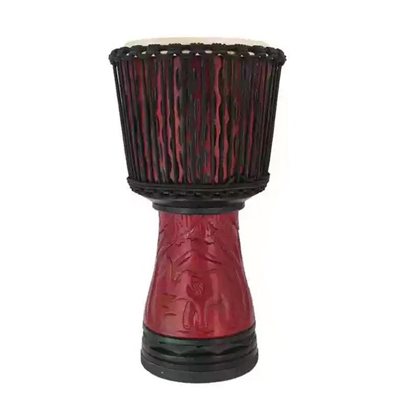 Djembe African Hand Drum - Mahogany Wood, Goat Skin