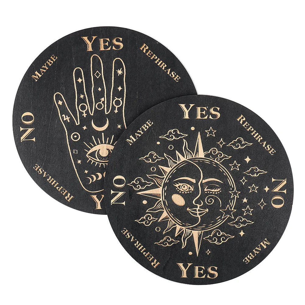 Planche de pendule de radiesthésie et de divination