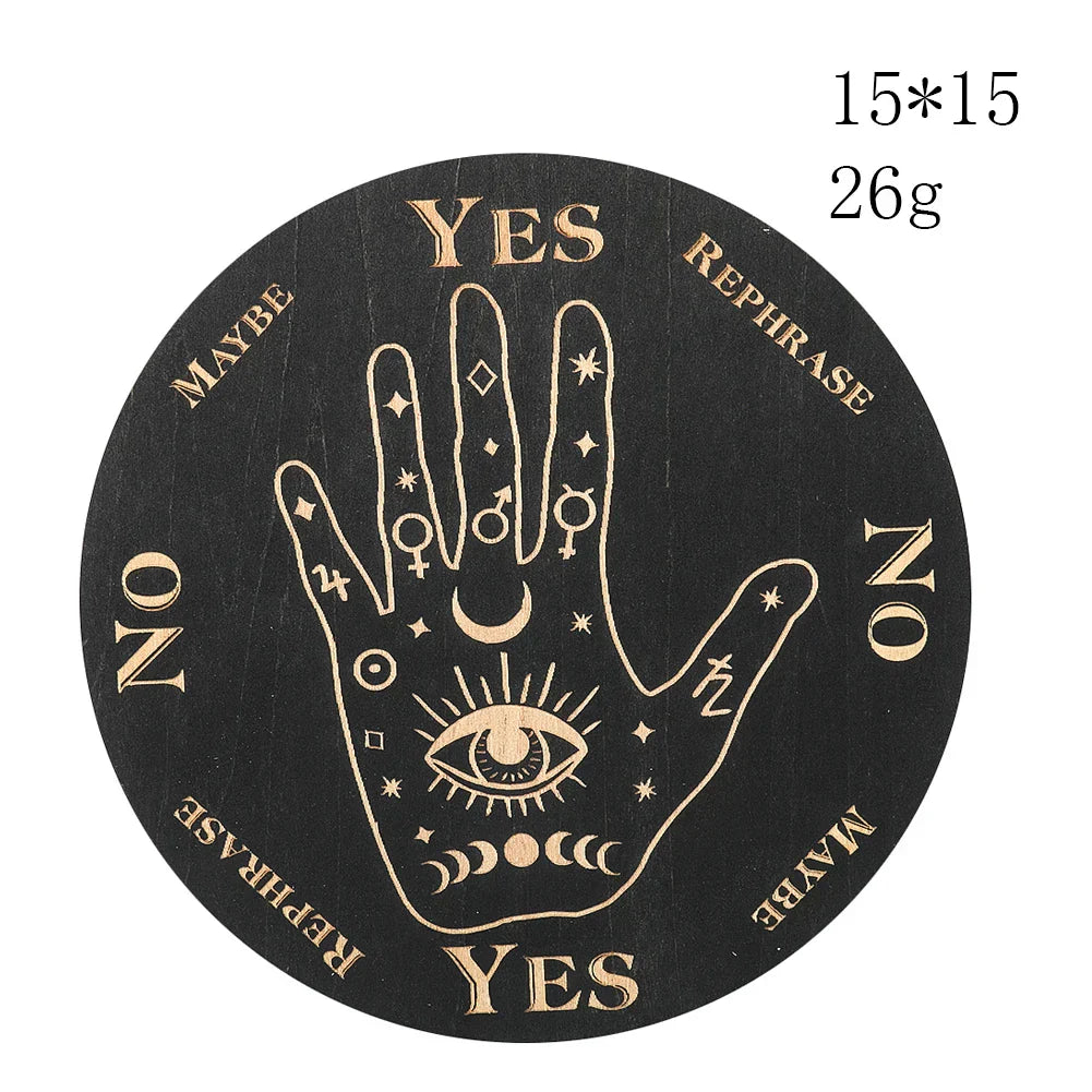 Planche de pendule de radiesthésie et de divination